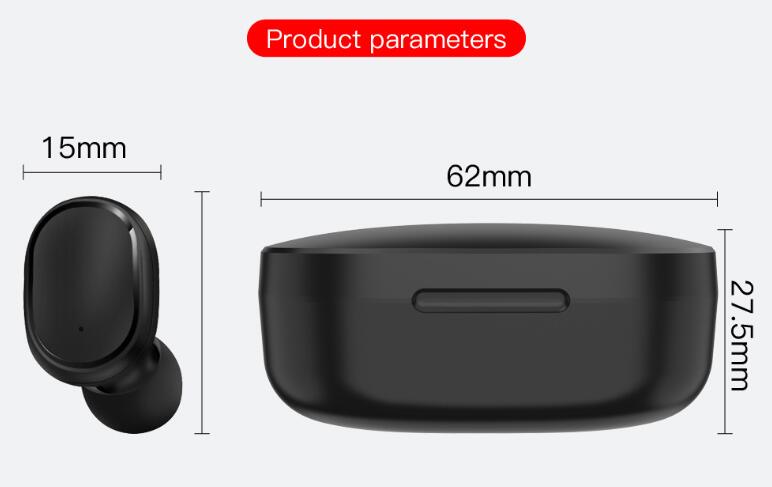 A6S Bluetooth 5.0 TWS Slušalice – Stereo Zvuk, Kompaktna Kutija