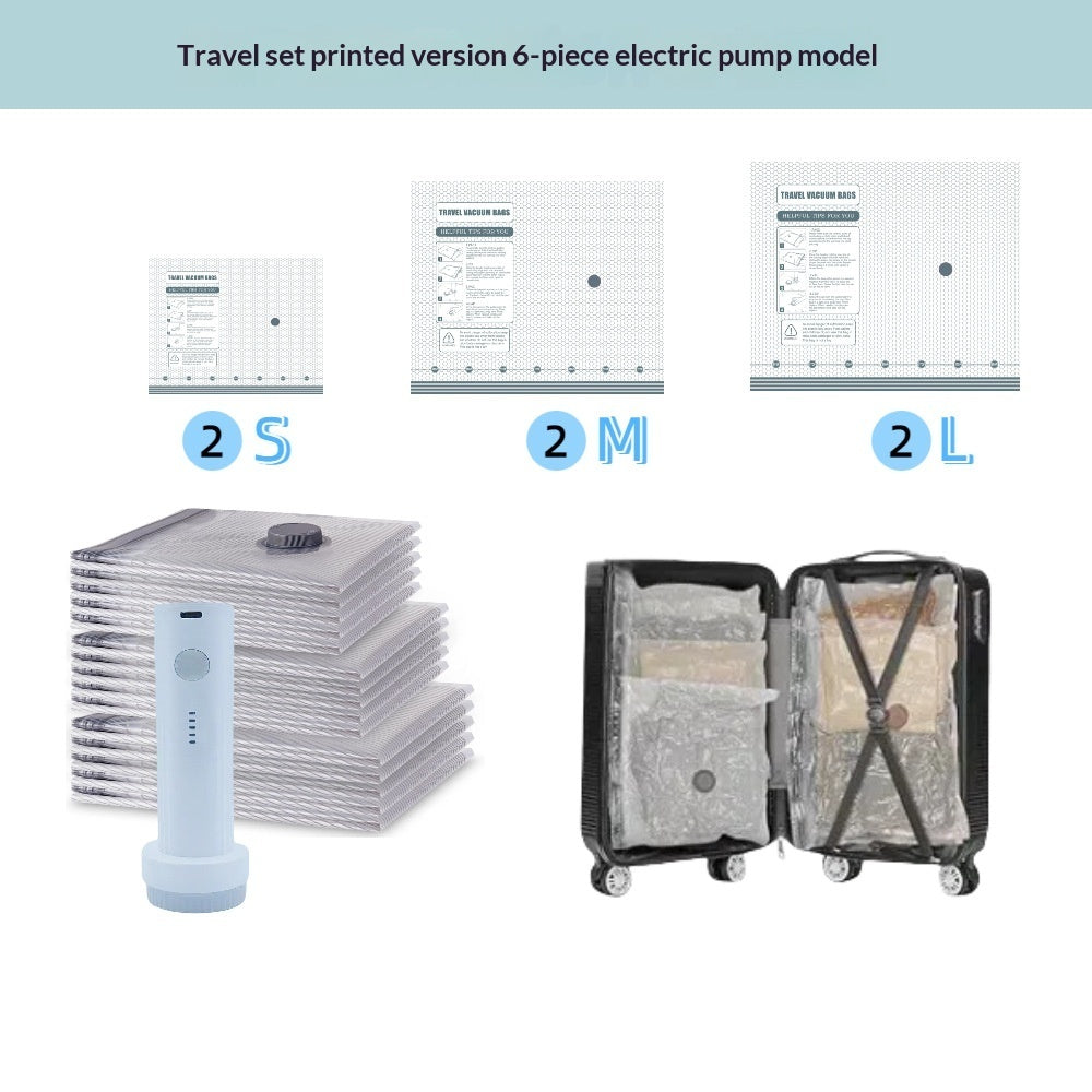 Vacuum Compression Storage Bags Travel Set